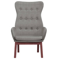 Poltrona Relax Grigio Chiaro in Tessuto 341268