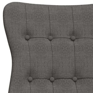 Sedia Relax Grigio Scuro in Tessuto 341269