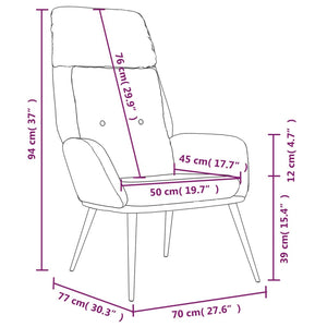 Poltrona Rilassante Crema in Similpelle Scamosciata 341284