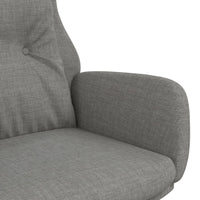 Poltrona Rilassante Grigio Chiaro in Tessuto 341290