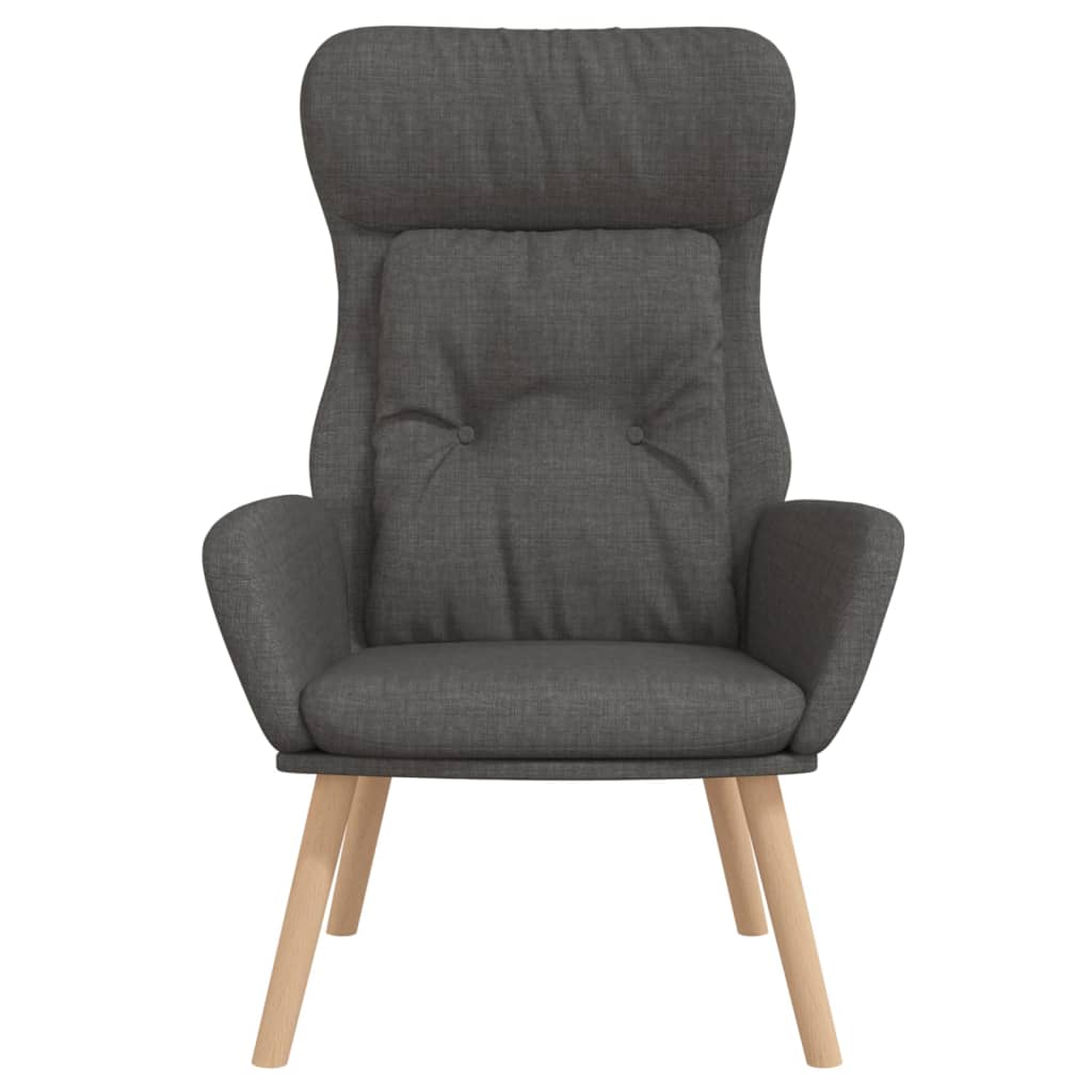 Sedia Relax Grigio Scuro in Tessuto 341291