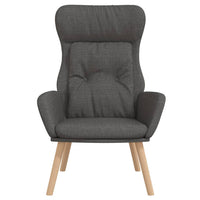 Sedia Relax Grigio Scuro in Tessuto 341291