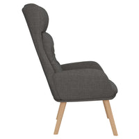 Sedia Relax Grigio Scuro in Tessuto 341291