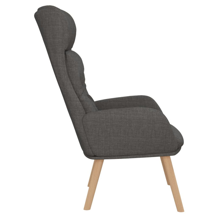 Sedia Relax Grigio Scuro in Tessuto 341291