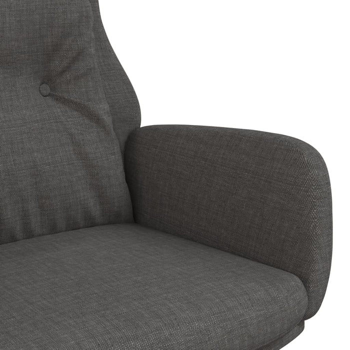 Sedia Relax Grigio Scuro in Tessuto 341291