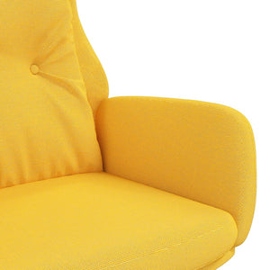 Poltrona Relax Giallo Senape in Tessuto 341297