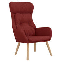 Poltrona Rilassante Rosso Vino in Tessuto 341298