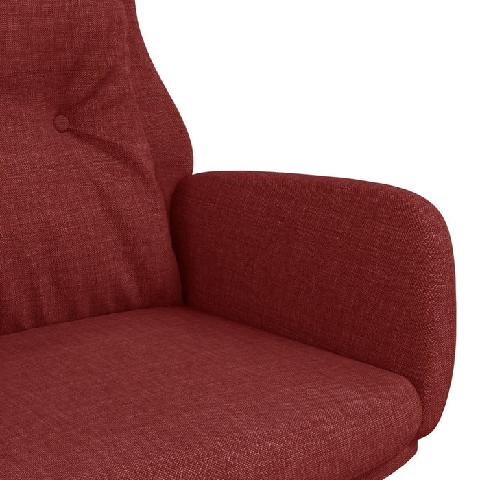 Poltrona Rilassante Rosso Vino in Tessuto 341298