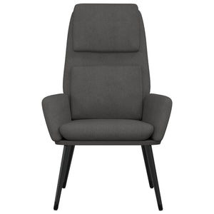 Sedia Relax Grigio Scuro in Tessuto 341313