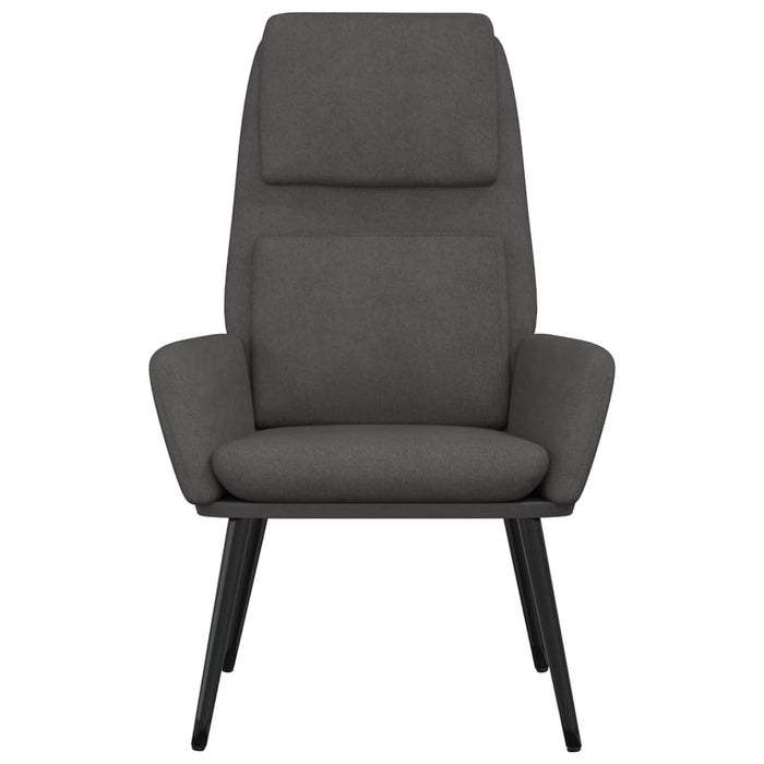 Sedia Relax Grigio Scuro in Tessuto 341313