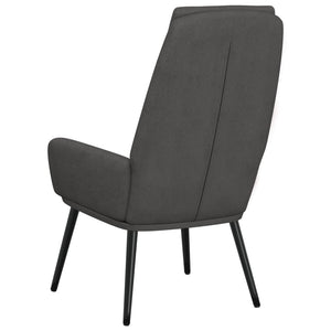 Sedia Relax Grigio Scuro in Tessuto 341313