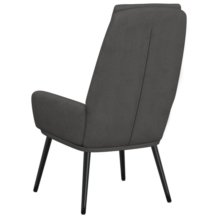 Sedia Relax Grigio Scuro in Tessuto 341313