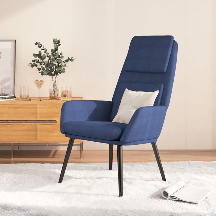 Sedia Relax Blu in Tessuto 341316