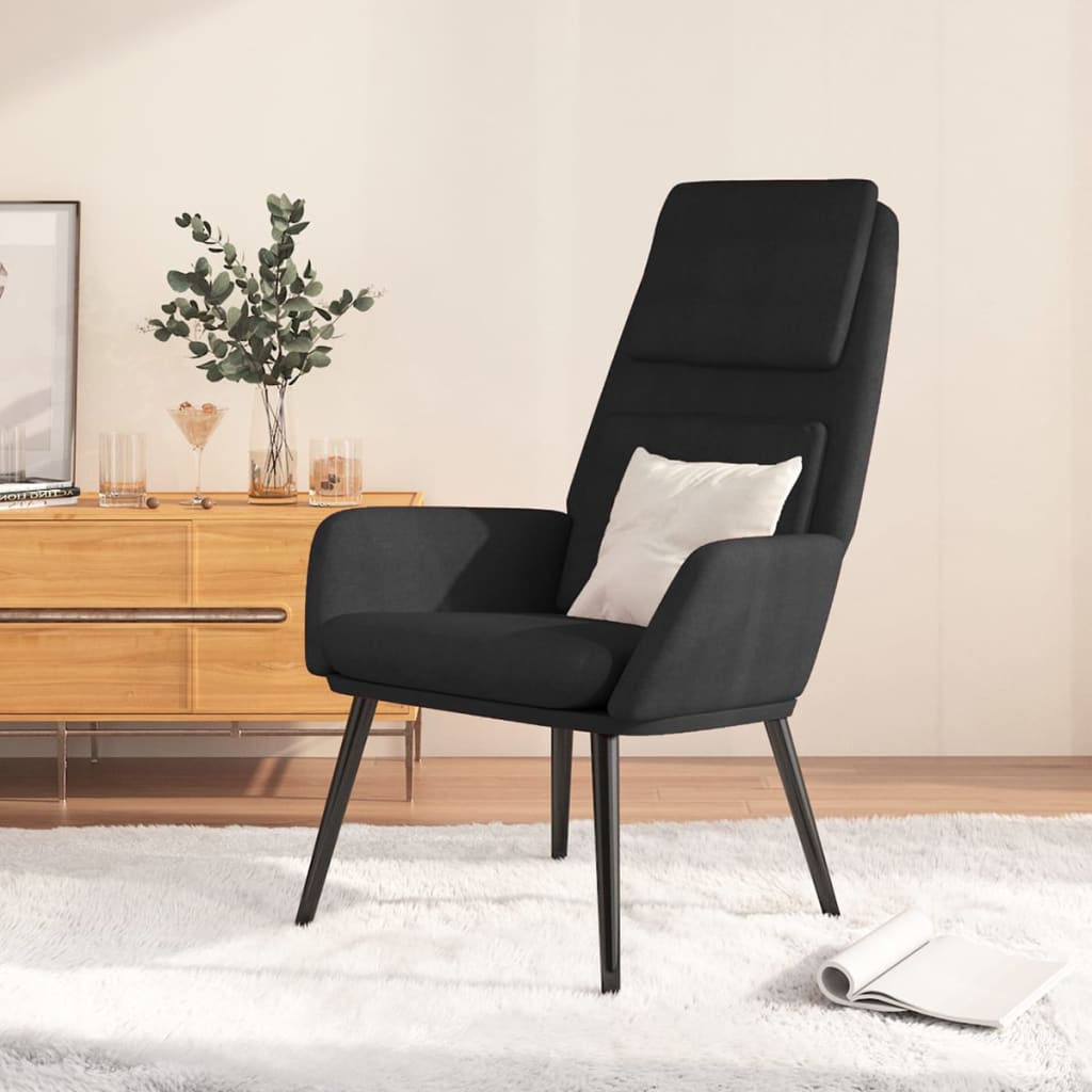 Sedia Relax Nera in Tessuto 341318