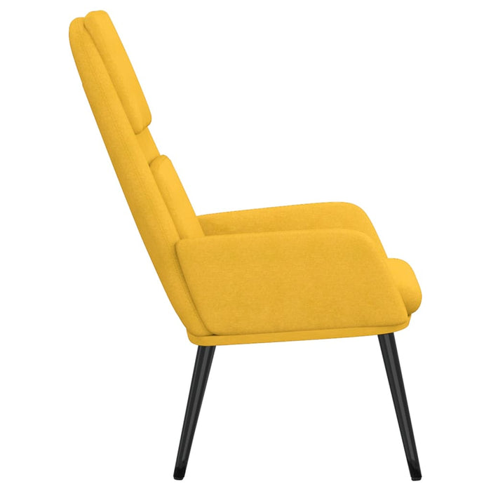 Poltrona Relax Giallo Senape in Tessuto 341319
