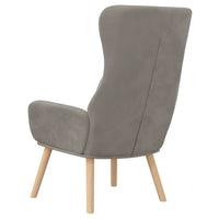 Poltrona Relax Grigio Chiaro in Velluto 341351