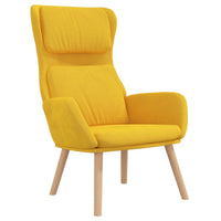Poltrona Relax Giallo Senape in Velluto 341358