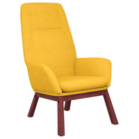 Poltrona Relax Giallo Senape in Tessuto 341390