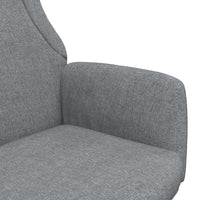 Poltrona Relax Grigio Chiaro in Tessuto 341394