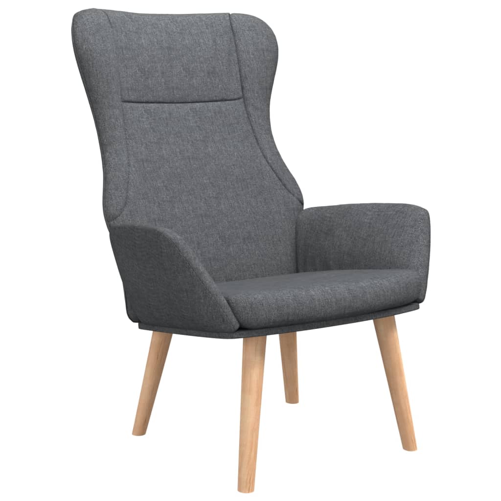 Sedia Relax Grigio Scuro in Tessuto 341395