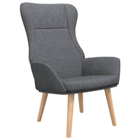 Sedia Relax Grigio Scuro in Tessuto 341395