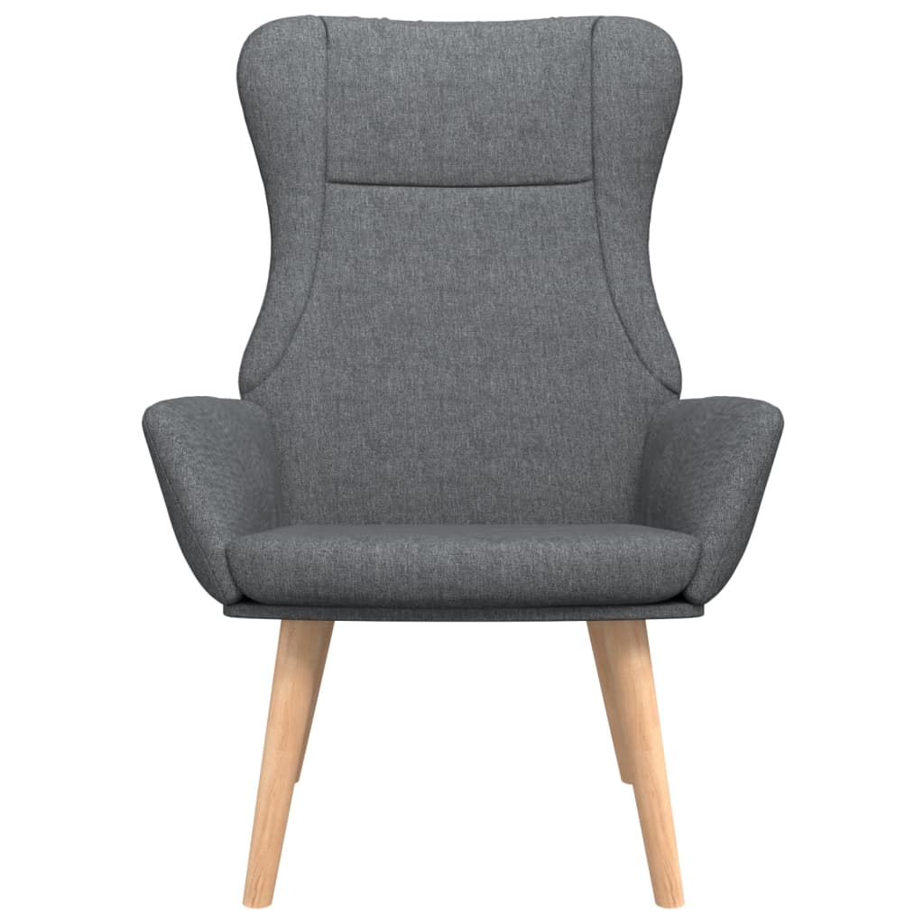 Sedia Relax Grigio Scuro in Tessuto 341395