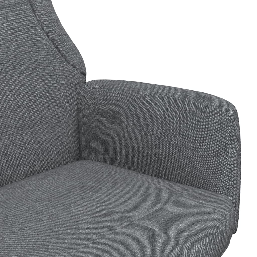 Sedia Relax Grigio Scuro in Tessuto 341395