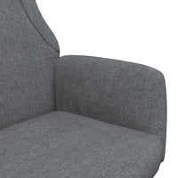 Sedia Relax Grigio Scuro in Tessuto 341395