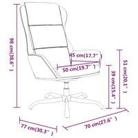 Poltrona Reclinabile Grigio Scuro in Similpelle Scamosciata 341421