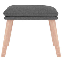 Poggiapiedi Grigio Chiaro 45x29,5x35 cm in Tessuto 341424