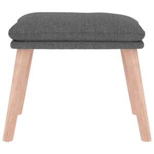 Poggiapiedi Grigio Chiaro 45x29,5x35 cm in Tessuto 341424