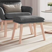 Poggiapiedi Grigio Chiaro 45x29,5x35 cm in Tessuto 341424