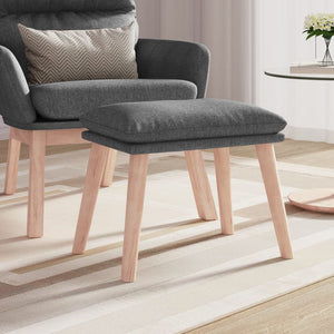 Poggiapiedi Grigio Chiaro 45x29,5x35 cm in Tessuto 341424