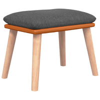 Sgabello Grigio Scuro 45x29,5x35 cm in Tessuto e Similpelle 341447