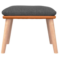 Sgabello Grigio Scuro 45x29,5x35 cm in Tessuto e Similpelle 341447