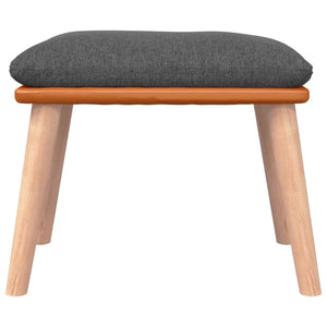 Sgabello Grigio Scuro 45x29,5x35 cm in Tessuto e Similpelle 341447