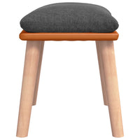 Sgabello Grigio Scuro 45x29,5x39cm in Tessuto e Similpelle cod mxl 71380