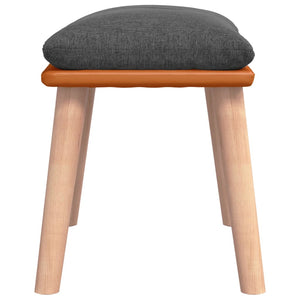 Sgabello Grigio Scuro 45x29,5x39cm in Tessuto e Similpelle cod mxl 71380