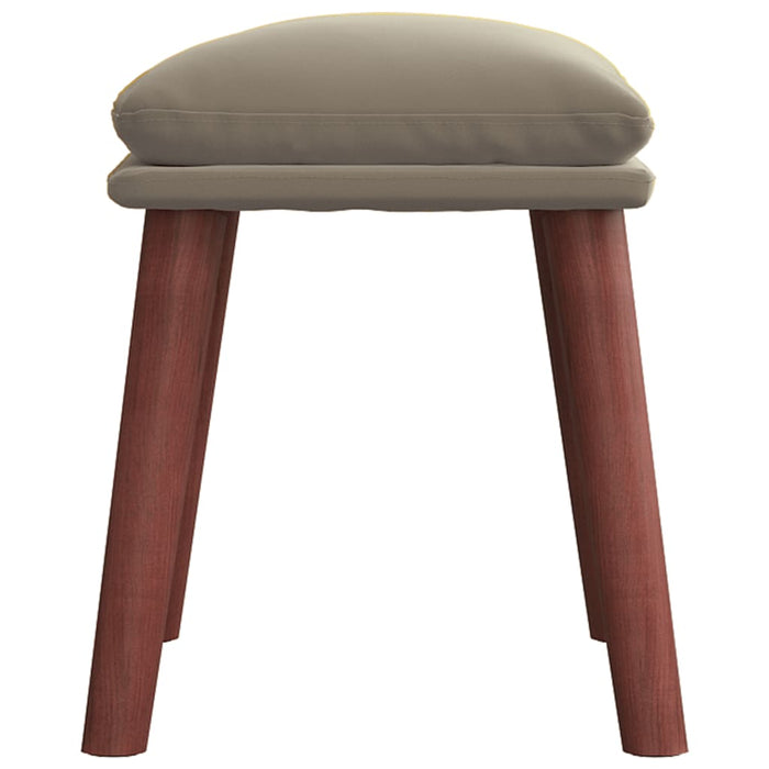 Poggiapiedi Grigio Chiaro 45x29,5x35 cm in Velluto 341468