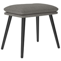 Poggiapiedi Grigio Chiaro 45x29,5x35 cm in Tessuto 341493