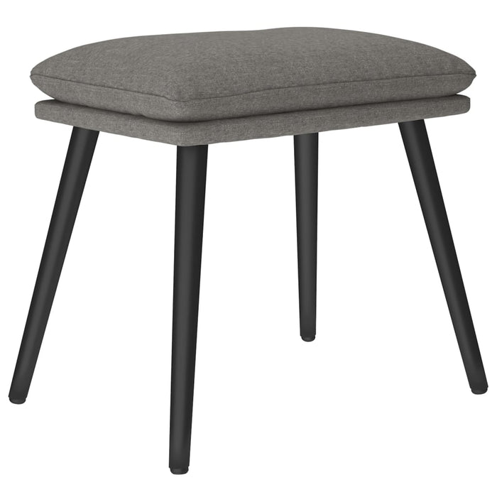 Poggiapiedi Grigio Chiaro 45x29,5x35 cm in Tessuto 341493