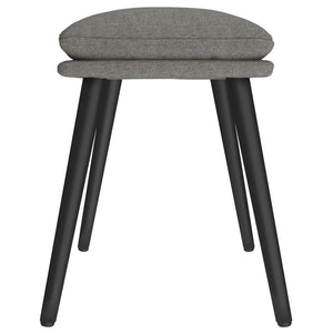 Poggiapiedi Grigio Chiaro 45x29,5x35 cm in Tessuto 341493