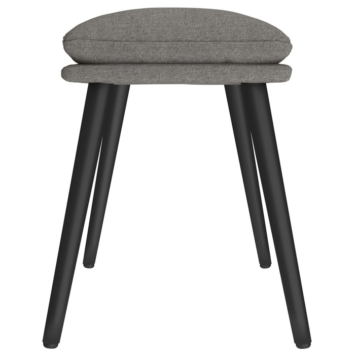 Poggiapiedi Grigio Chiaro 45x29,5x35 cm in Tessuto 341493