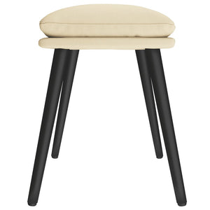 Poggiapiedi Crema 45x29,5x39 cm in Tessuto cod mxl 60296