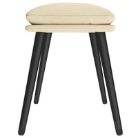 Poggiapiedi Crema 45x29,5x35 cm in Tessuto 341495