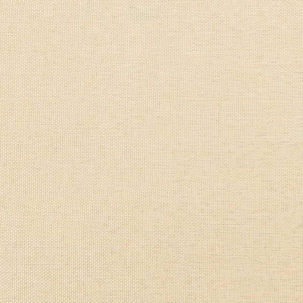 Poggiapiedi Crema 45x29,5x35 cm in Tessuto 341495