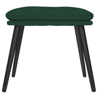 Poggiapiedi Verde Scuro 45x29,5x35 cm in Tessuto 341498