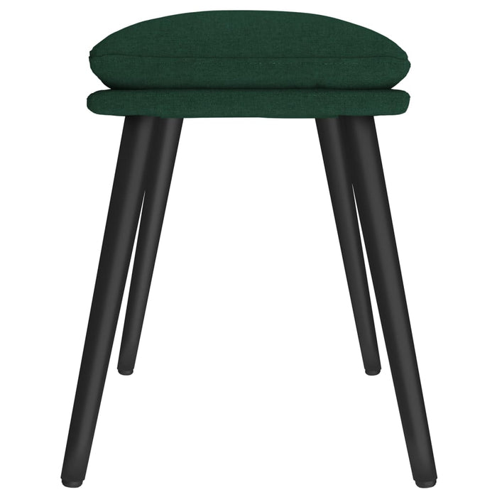 Poggiapiedi Verde Scuro 45x29,5x35 cm in Tessuto 341498