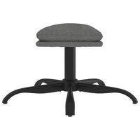 Poggiapiedi Grigio Chiaro 60x60x39 cm in Tessuto cod mxl 64187