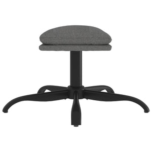 Poggiapiedi Grigio Chiaro 60x60x39 cm in Tessuto cod mxl 64187